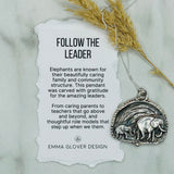 Follow the Leader Elephant Pendant