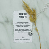 Chasing Sunsets Mini Diamond Pendant
