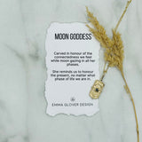 Moon Goddess Salt & Pepper Diamond Pendant