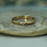 arbutus diamond band in 14k yellow gold