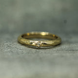 14k yellow gold diamond band