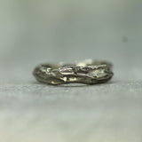 14k palladium white gold wedding band