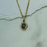 Mermaid Treasure Raw Sapphire Pendant