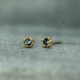 blue sapphire mermaid treasure studs