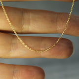 Solid Gold Jane Chain