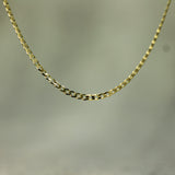 1.5m solid gold curb chain