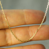 1.3mm diamond cut anchor chain on hand