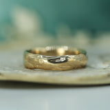 calm waters gold wedding band