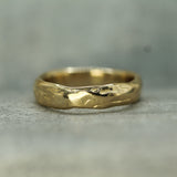 14k yellow gold calm waters band
