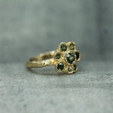 14k yellow gold sapphire ring