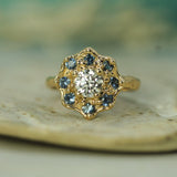 diamond and sapphire engagement ring