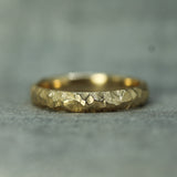 yellow gold jasper band 4mm wide