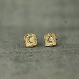 crescent moon studs