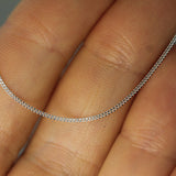 "Add On" Silver Chain 18"