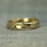 14k yellow gold men's wedding band