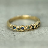 Barnacle Blue Sapphire Band