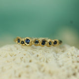 Barnacle Blue Sapphire Band
