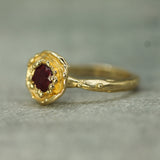 Ocean Rose Ruby Ring