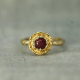 Ocean Rose Ruby Ring