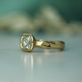 calm waters lab-grown diamond ring in 14k yellow gold