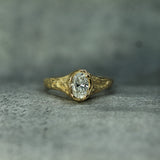 Ancient Coastline Diamond Signet Ring
