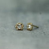 Mermaid Treasure White Sapphire Studs