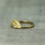 yellow gold celestial peak ring