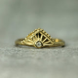 diamond celestial gold ring