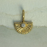 chasing sunsets lab-grown diamond pendant in 10k yellow gold