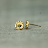 Dark Blue Ocean Pebble Studs