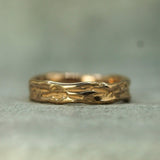 gulf current band in solid 14k rose gold