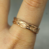 gulf current band in rose gold on hand