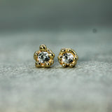 Mermaid Treasure White Sapphire Studs