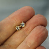 Mermaid Treasure White Sapphire Studs