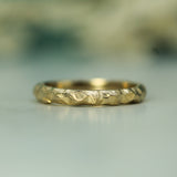 14k yellow gold jasper band