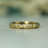 14k yellow gold jasper band