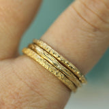 Elements Stacking Rings (14k Size 8.5-11)