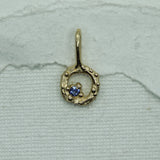 Swirling Blue Sapphire Pendant