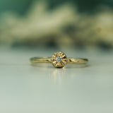 solid gold diamond ring