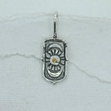 Moon Goddess Orange Sapphire Pendant