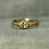Champagne Signet Ring