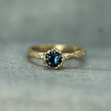 Mermaid Treasure Blue Sapphire Ring