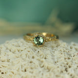Mermaid Treasure Green Sapphire Ring