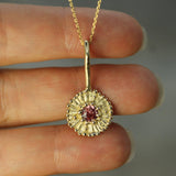 Full Sun Sapphire Pendant