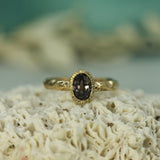 purple sapphire jasper textured band