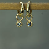 Mermaid Treasure Blue Sapphire Sleeper Charms