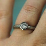 breakwater diamond engagement ring on hand