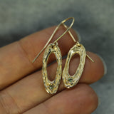 Reflecting Moon Sapphire Earrings