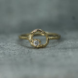 Ayla 10k yellow gold diamond ring