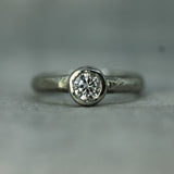 breakwater engagement ring in 19k white gold